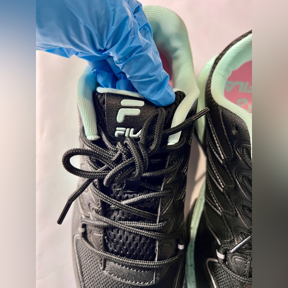 Fila Women's Black and Mint Green Athletic Shoes US Women’s 9 - Picture 6 of 13